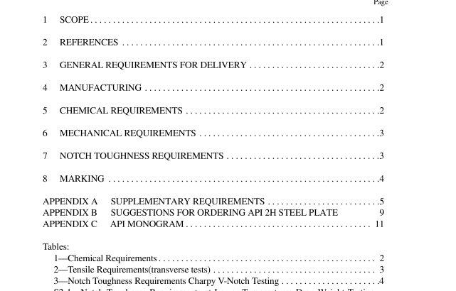 API SPEC 2H:2007 pdf free download